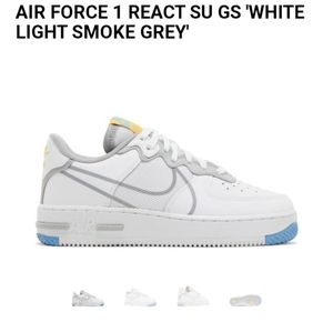 Nike Air Force 1 React SU GS White Smoke Grey men 6